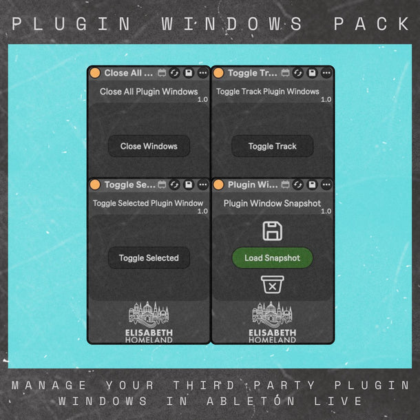 Plugin Window Pack - MaxForLive device for Ableton Live – ElisabethHomeland